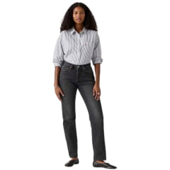 Calça Feminina Levi's 501 Curve Stretch Preta Ref:0036A0000