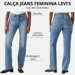 Calça Feminina Levi's 501 Curve Stretch Ref:0036A0002
