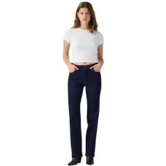 Calça Feminina Levi's 723 High Rise Straight Soft Stretch Lavagem Escura Ref:008SY0001