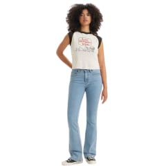 Calça Feminina Levi's 725 High Rise Bootcut Lavagem Clara Ref:LB7250067