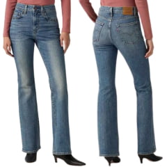 Calça Feminina Levi's 726 High Rise Vintage Stretch Lavagem Média Ref:A34100168