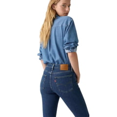 Calça Feminina Levi's Stellar 725 High Rise Bootcut Azul Médio Ref:187590234