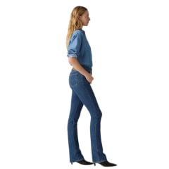 Calça Feminina Levi's Stellar 725 High Rise Bootcut Azul Médio Ref:187590234