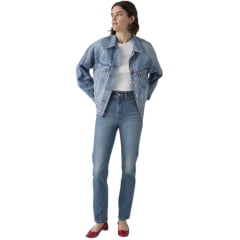 Calça Feminina Levi's Wedgie Slim Stretch Lavagem Média Ref:003NE0003