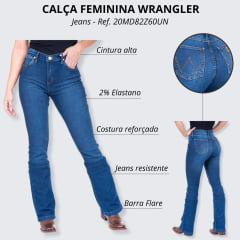 Calça Jeans Feminina Wrangler 20M Western Azul Médio - Ref. 20MD82Z60UN