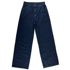 Calça Feminina Lee Pantalona Baby A-Line Cintura Alta Azul Escuro Ref:3356L