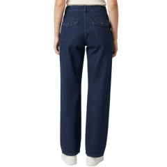 Calça Feminina Lee Pantalona Baby A-Line Cintura Alta Azul Escuro Ref:3356L