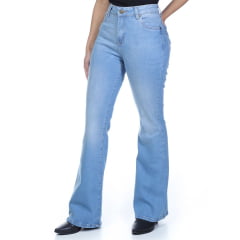 Calça Jeans Feminina Wrangler Lycra Flare Cintura Alta Ref:WF5151 UN