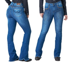 Calça Minuty Jeans Feminina Com Brilho de Strass Ref 241465