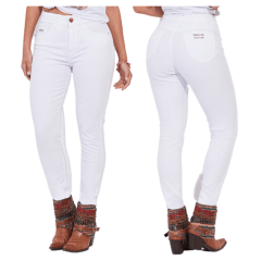 Calça Feminina Buphallos Branca Boot cut Básica - REF: 228