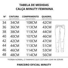 Calça Feminina Minuty Jeans Flare Clara - REF: 221109