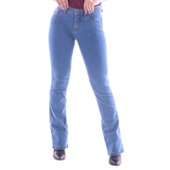Calça Jeans Country Feminina Pura Raça Delavê