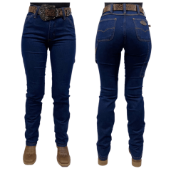 Calça Jeans Feminina Carpinteira Race Bull Stone