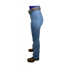 Calça Jeans Feminina Rodeio Country Medium Flare Cos Alto