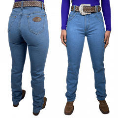 Calça Jeans Feminina Rodeio Country Medium Flare Cos Alto