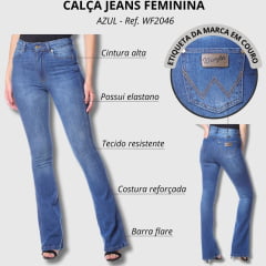 Calça Jeans Feminina Wrangler Urbano Flare Ref.WF2046UN