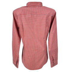 Camisa Feminina Laço Forte Manga Longa Xadrez Vermelho/Branco Com Logo Vermelho Ref.3107 Cód.395