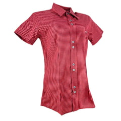 Camisa Feminina Laço Forte Xadrez Manga Curta Ref:3107 - Escolha a cor