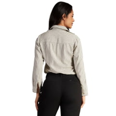 Camisa Feminina Lee Manga Longa Listrada Luhi Off White Ref:3954L