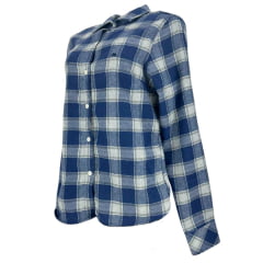 Camisa Feminina MX 72 Concept Flanela Mista Azul Marinho R. 24060