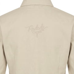 Camisa Feminina Radade Cloud Cor Areia Com Bordado Manga Longa