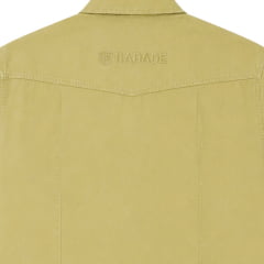 Camisa Feminina Radade YL Stone Bege Com Dois Bolsos Manga Longa