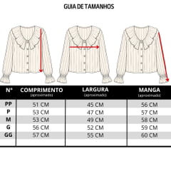 Camisa Feminina Turkese Sienna Brown Manga Longa Marrom Babados Botões Dourados Ref:TS06605