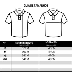 Camisa Polo Feminina Texas Farm New Style Azul Marinho Manga Curta Com Logo Cinza Bordada Ref:CPF011