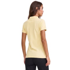 Camisa Polo Feminina TXC Custom Amarelo Bebê Manga Curta Logo Bordada Ref: 27057