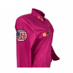 Camisa Feminina Bill Way Country Pink Ref:01673