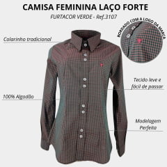 Camisa Feminina Laço Forte Manga Longa FurtaCor- Ref. 3107