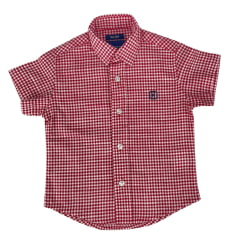 Camisa Infantil Txc Xadrez Vermelho M. Curta Ref: 29085CI