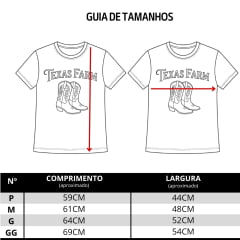 Camiseta Feminina Texas Farm Baby Look Roots E Boots Marrom Cappuccino Estampa Off White REF:CF372