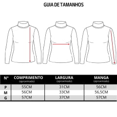 Camiseta Feminina Turkese Brown Manga Longa Tecido Marrom Canelada Gola Alta EF:BL03