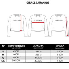 Cropped Feminino Texas Farm Manga Longa Cowgirl Skin Marrom Café Logo Caramelo Ref:CCS001
