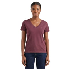 Camiseta Feminina Levi's Favorize Tee Manga Curta Bordô Ref:LB0020276