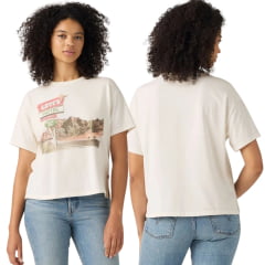 Camiseta Feminina Levi's Graphic Vintage Off White Estampada - REF:0050Y0061 Camiseta Feminina Levi's Graphic Vintage Off White Estampada - REF:0050Y0061