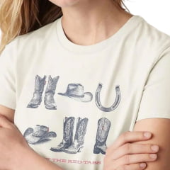 Camiseta Feminina Levi's Manga Curta Branco Logo Country Ref: LB0013276
