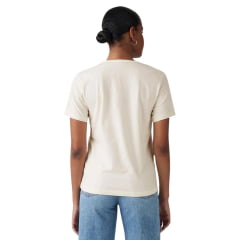 Camiseta Feminina Levi's Manga Curta Creme Estampada Ref:A88020043