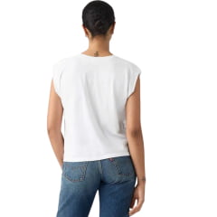 Camiseta Feminina Levi's Pleated Muscle Tank Branca REF:0085U0000
