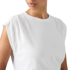Camiseta Feminina Levi's Pleated Muscle Tank Branca REF:0085U0000