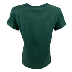 Camiseta Feminina Levi's Verde Manga Curta Com Logo Branco E Flores - REF: LB001-0534