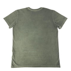 Camiseta Feminina Marikota Western Manga Curta Verde Oversized Estampada Wild West Ref:M2025-002