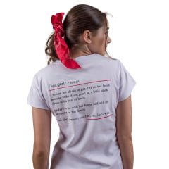 Camiseta Feminina Miss Country TShirt Branca Manga Curta Com Escrita Cowgirl Ref:3221