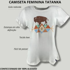 Camiseta Feminina Tatanka Crú com Estampa Colorido - Ref. F002