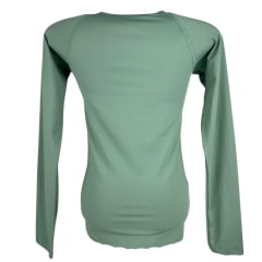 Camiseta Feminina Texas Farm Manga Longa Térmica UV50+ Verde Pistache Com Logo Branco Ref:UVF0001