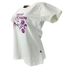 Camiseta Feminina Texas Farm Off White Cavalo Ref:  CF237