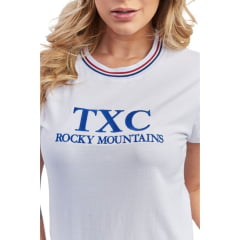 Camiseta Feminina TXC Branca Manga Curta - Ref. 50806