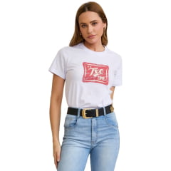 Camiseta Feminina TXC Slim Fio 30 Branca Estampada Ref: 51281