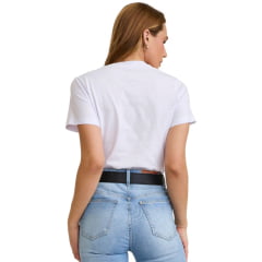 Camiseta Feminina TXC Slim Fio 30 Branca Estampada Ref: 51281